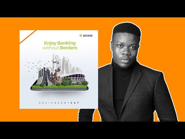How I created this Access Bank Photomanipulation Effect using Photoshop [TRAINING VIDEO]