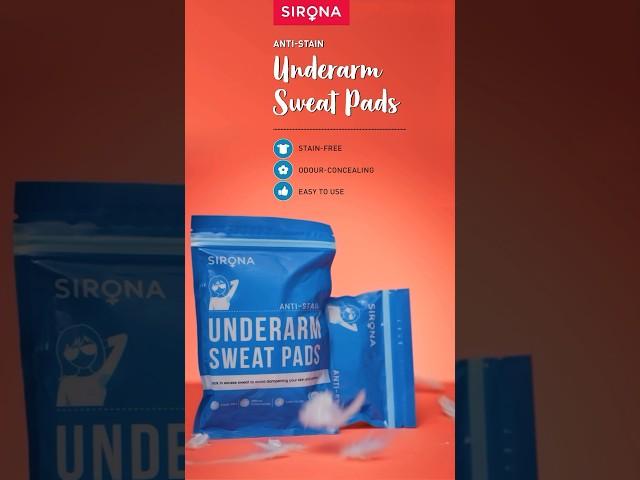 Sirona Hygiene Underarm Sweat Pads | Super Absorbent #sweatcontrol #sironabreakingtaboos