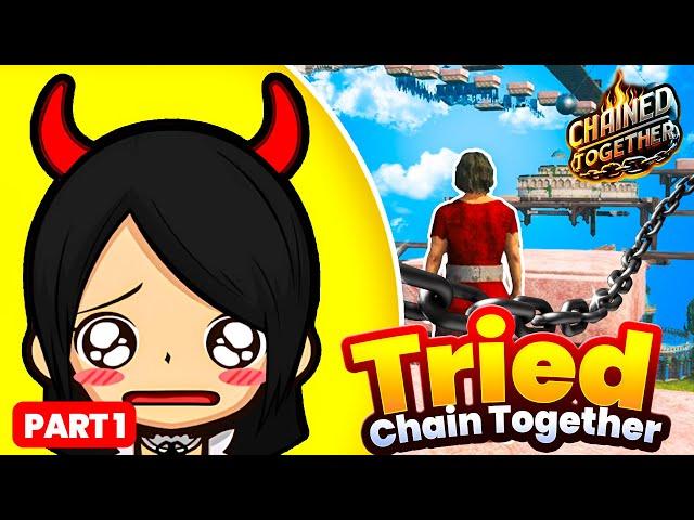 When A Girl Gamer Tries Chained Together Part-1 | Kiwi Shio #gaming #fyp