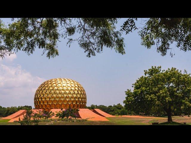 Experimental UNIVERSAL City in India! Matrimandir Viewing Point in Auroville!