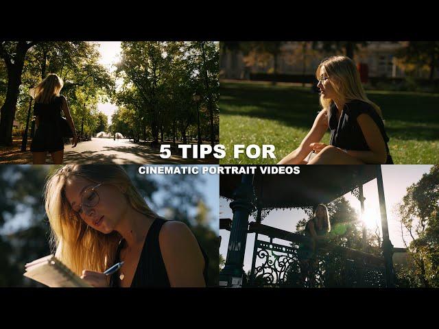 How to shoot a CINEMATIC PORTRAIT VIDEO | shot on SONY FX3