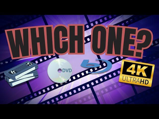 VHS vs DVD vs BLURAY vs 4KHDR | Which Should You Collect?