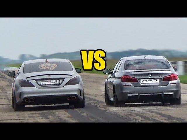 Mercedes CLS 63 AMG vs BMW M5 F10 - DRAG RACE!