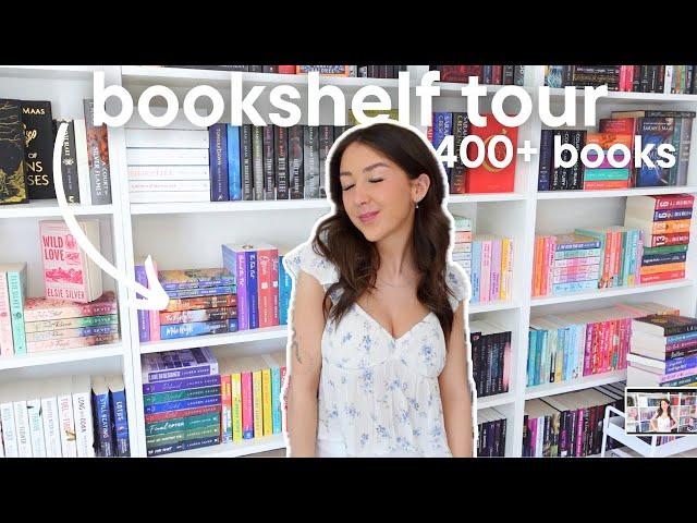 bookshelf tour go through my home library with me