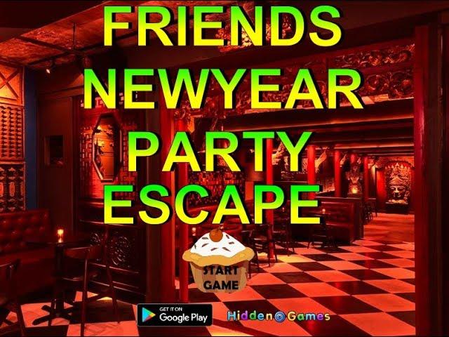 friends new year party escape video walkthrough