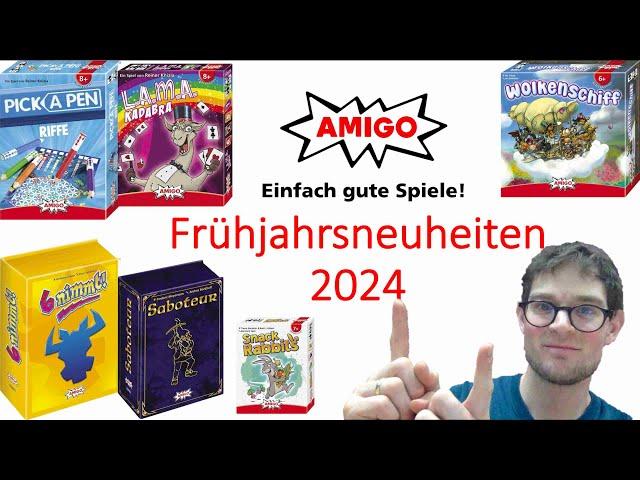 Frühjahrsneuheiten 2024 - AMIGO Spiele - Brettspiele Neuheiten - Saboteur - Hornochsen - 6 nimmt