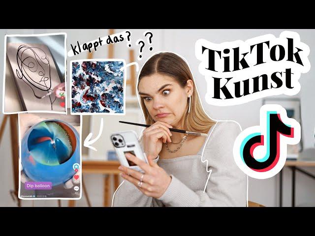 Künstlerin testet: TikTok Kunst Hacks (die ihr mir gesendet habt) // I'mJette