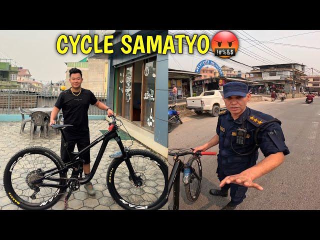 POLICE LE CYCLE SAMAYO / SATURDAY CYCLING RIDE / MOUNTAIN BIKING NEPAL