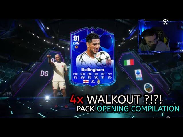 x4 WALKOUT ?!? Luckiest FC25 PACK OPENING !!!