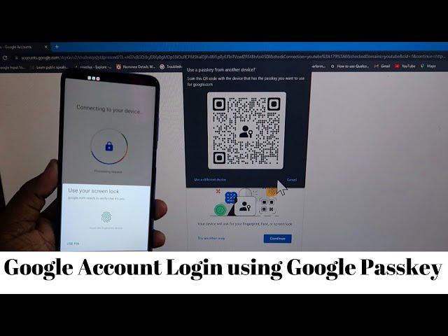 How to use Google Passkeys - Login to your Google, Gmail Account not entering password everytime!