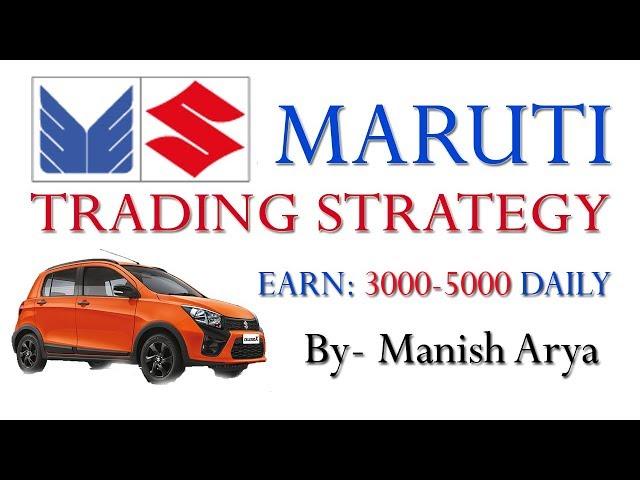 Maruti Daily Trading Strategy earn 3000-5000 rs daily by Manish Arya Research (Hindi)