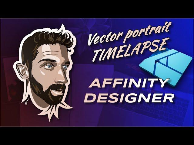 How to make a vector portrait on iPad in Affinity Designer