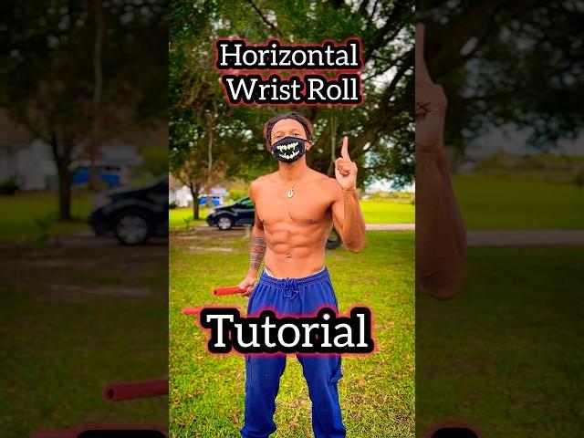 Horizontal Wrist Roll Tutorial! (NUNCHUCKS) #martialarts #shorts