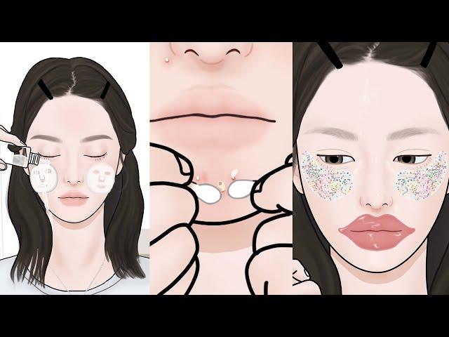 ASMR Satisfying skincare trending at TIKTOK / Pimple popping! Visual Tingle !! LULUPANG