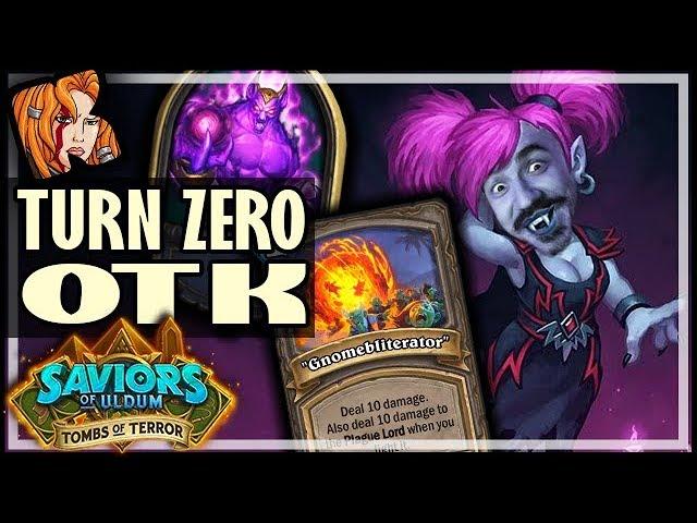 TURN ZERO OTK ONE SHOT?!  - Tombs of Terror Heroic Hearthstone