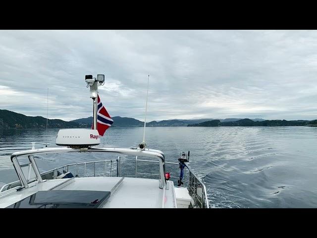 Boating in Norway in October