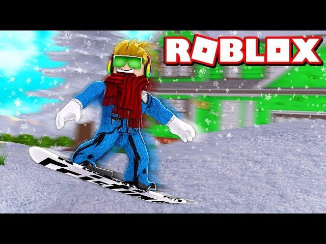 ULTIMATE TRICKS WITH A SNOWBOARD in ROBLOX SHRED