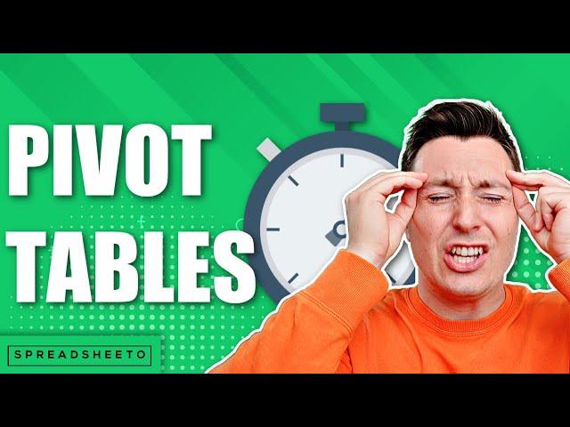 Data analysis in Excel in 60 seconds [pivot tables]