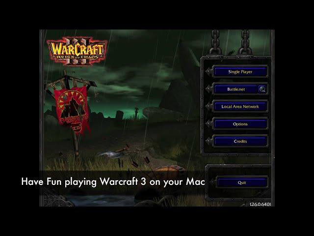 Install Warcraft 3 on Mac OS X