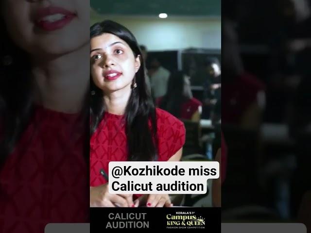 # Kozhikode#miss Calicut #audition..# selection