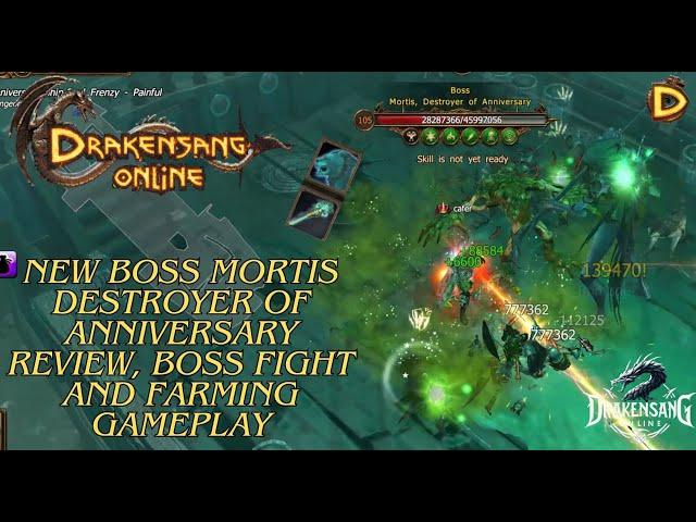 Drakensang Online - New Boss Mortis Destroyer of Anniversary Review and Farming, Drakensang, Dso