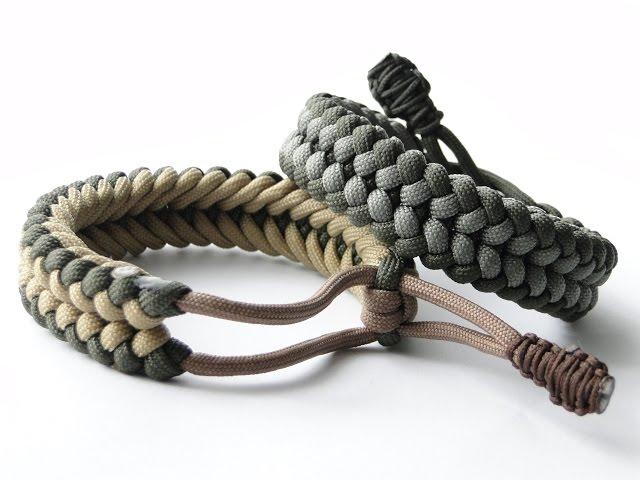 How to Make a "Mad Max Style" Sanctified Paracord Bracelet-Bonus:Cobra/King Cobra ending knot