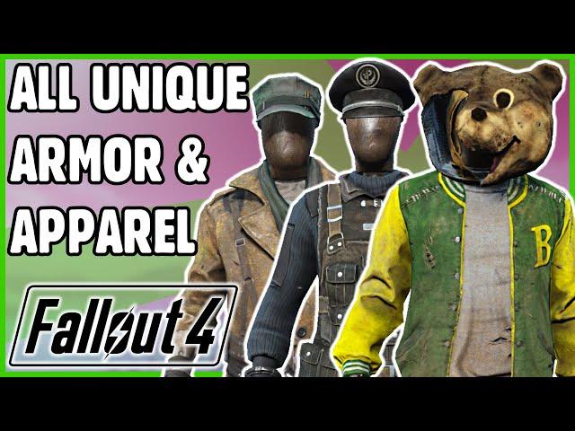 ALL Unique Apparel & Armor Guide (Vanilla) - Fallout 4