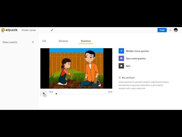 Edpuzzle қосымшасымен жұмыс жасау