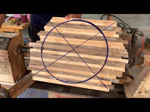 Easy Woodturning Projects - How to Rotate A Segmented Wooden Bowl on A Lathe