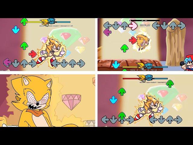 [SQUAD MASHUP] fleetway vs super boyfriend and sonic .exe ( friday night funkin ) episode 7 season 2