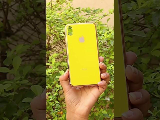 Yellow Border silicone case for Apple IPhone X