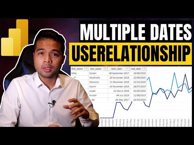 How to use USERELATIONSHIP to handle MULTIPLE DATES in Power BI / DAX Basics 2021