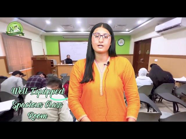 Syeda Alaleh Zaida is sharing her experience of studying at KnS Institute of Business Studies.
