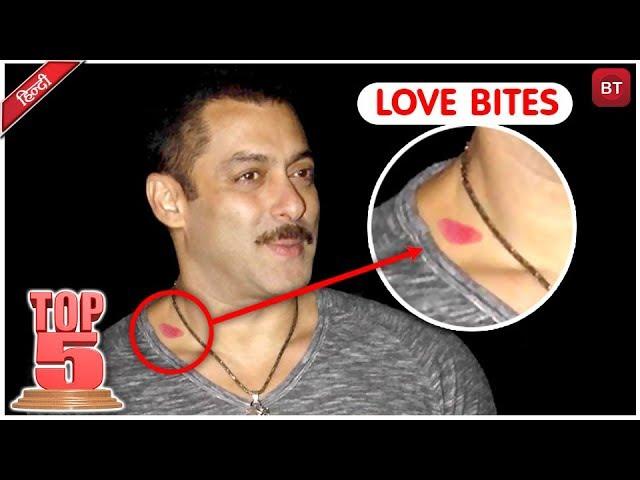 Bollywood's Top 5 Actors Who Flaunted Their Love Bites | Bollywood Actors Love Story