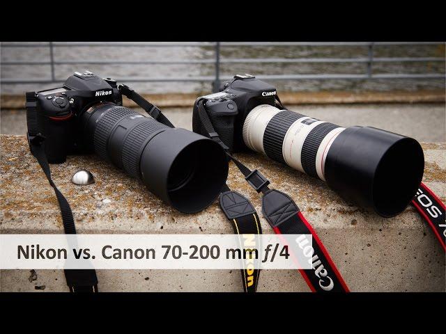 Nikon 70-200 mm f/4G VR vs. Canon EF 70-200 mm f/4L IS - Telezoom-Duell [Deutsch]