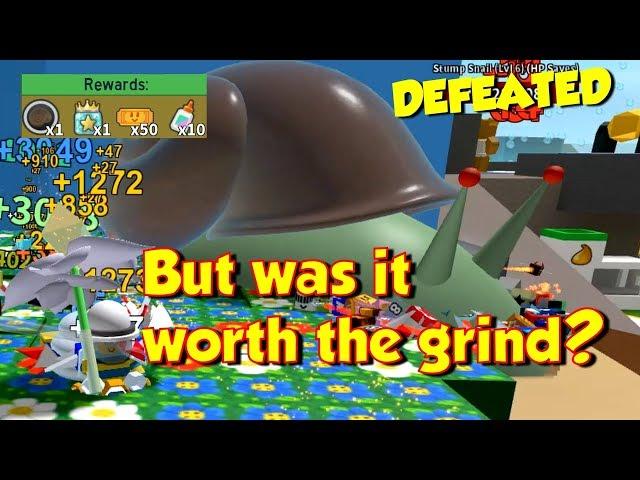 Getting the Stump Snail Amulet - But Was it Worth the Grind? | BEE SWARM SIMULATOR