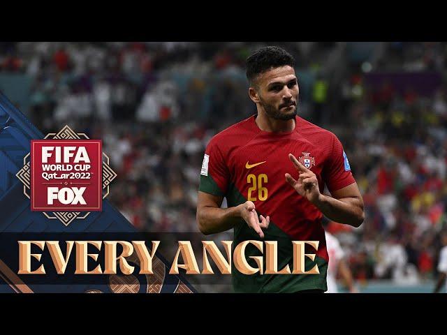 Gonçalo Ramos scores a marvelous HAT TRICK for Portugal against Switzerland | Every Angle