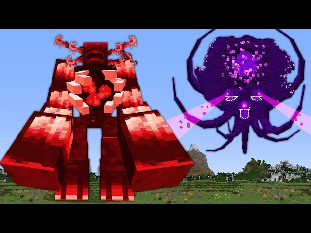 MEGA Wither Storm vs MEGA Warden Mutant in Minecraft