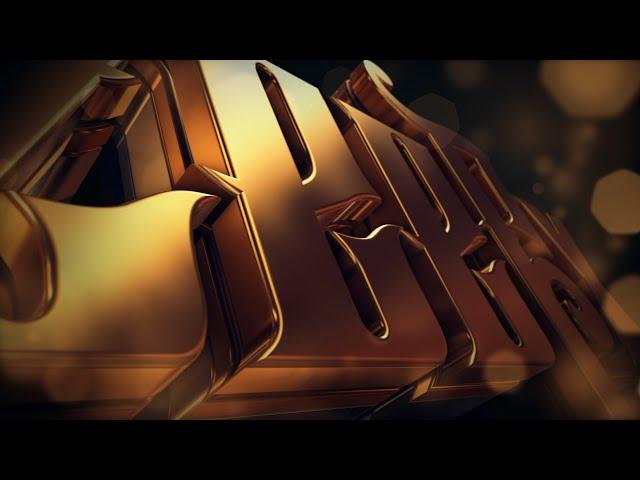 3D Gold Logo Reveal Intro Template for After Effects || Element 3D Intro Template