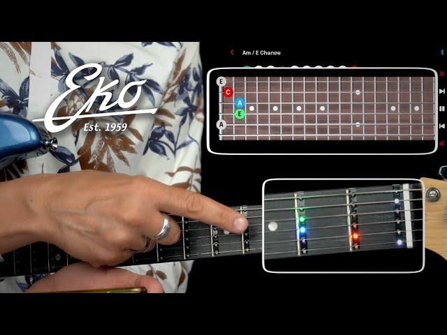 Guitare électrique EKO VISUAL NOTE S300 (vidéo de La Boite Noire)