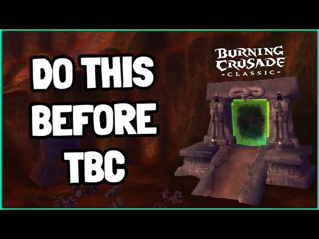 WoW TBC Preparation Guide - Burning Crusade prep