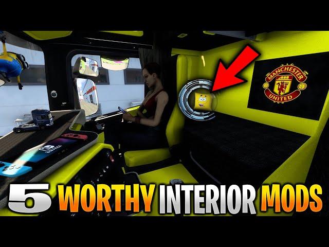 TOP 5 ETS 2 TRUCK INTERIOR MODS for 1.46-1.43 | ETS 2 Mods