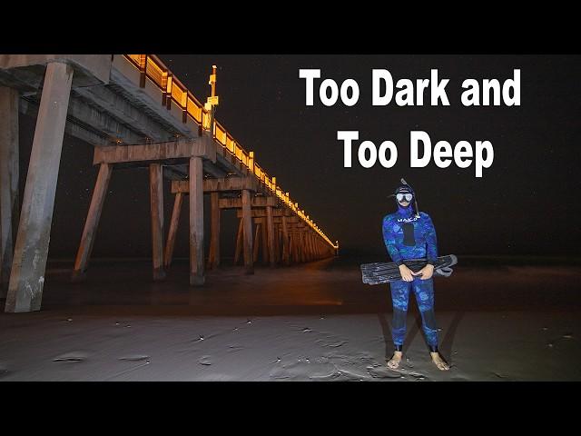 Testing My Thalassophobia Diving a Fishing Pier at Night