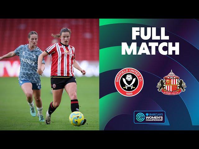 Full Match: Sheffield United v Sunderland | Barclays Women's Championship