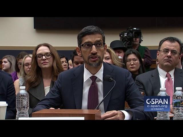 Google CEO Sundar Pichai complete opening statement (C-SPAN)