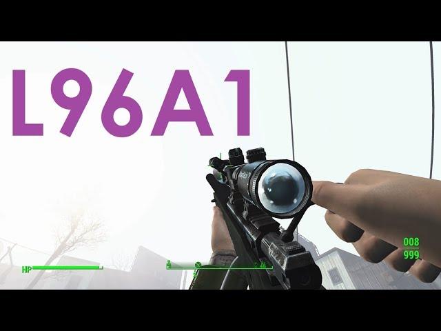 Fallout 4 Mod Review  L96A1 Rez Edition