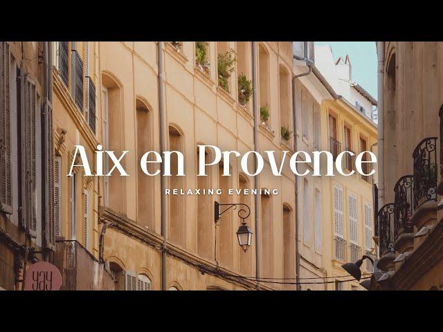 AIX EN PROVENCE Stroll: Tranquil FRENCH City Walk with Soothing Music