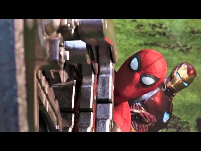 Spiderman And Ironman All Fight Scene (HD) | Avengers Infinity War Movie Scenes |