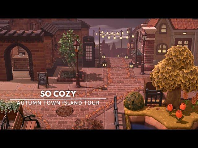 This Cozy Autumn Town Cured Me | Animal Crossing New Horizons Island Tour