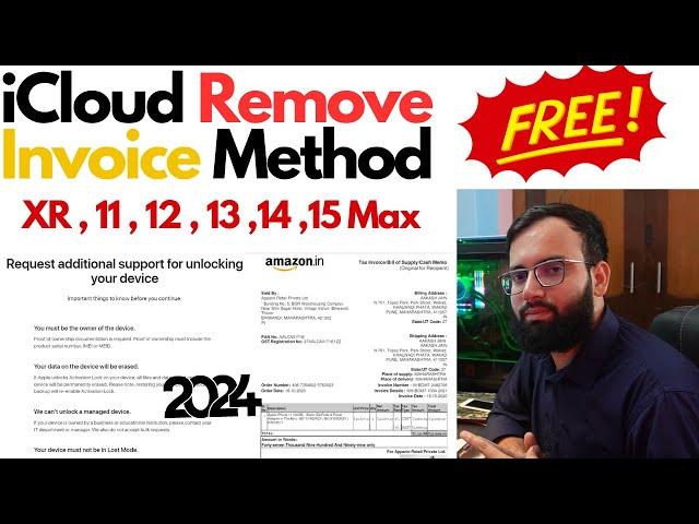 iCloud Unlocking via Invoice Method (2024 ) Explain 